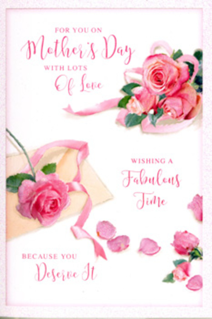 This Mother's Day card illustration presents a carefully composed floral scene, reminiscent of the thoughtful arrangements created by Flowers Manor House for local families. A cluster of pink roses sits prominently on the card, the blooms opened wide to display intricate layers of petals, each one delicately shaded from soft blush to a deeper, more saturated pink. The petals curl and overlap in a natural rhythm, suggesting the tender, velvety texture of freshly cut roses. Around the central cluster, individual petals are sprinkled like celebratory confetti, their gentle scattering lending the card a playful yet serene feeling, as if a bouquet has just been unfurled on a table near Manor House station. A subtle, pastel-toned ribbon loops through and around the flowers, its smooth curves echoing the movement of petals and hinting at the craftsmanship that goes into tying the perfect bow on a hand-tied arrangement for delivery along Seven Sisters Road or down toward Harringay. Hand-lettered calligraphy flows across the card with an easy, graceful motion, forming a loving Mother's Day message that feels personal and heartfelt. The strokes of the letters mirror the organic twirl of the ribbon and the arcs of the petals, unifying text and image into a single, harmonious design. Soft lighting bathes the entire composition, creating a gentle glow without harsh shadows, like the comforting light of a quiet Sunday morning at home. The card's overall impression is one of warmth, respect, and quiet celebration, perfectly capturing the enduring affection between mother and child.